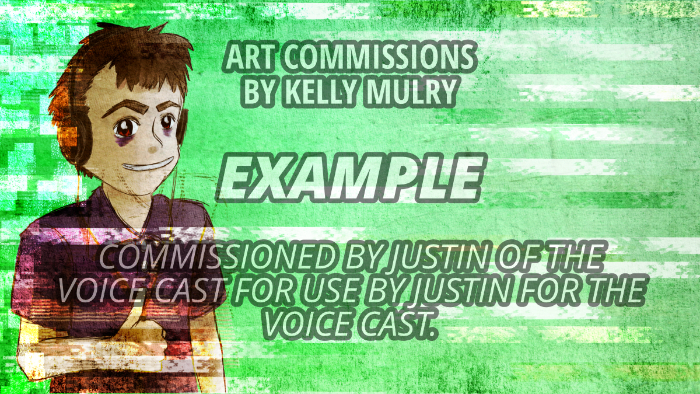 Justin's Art Commission – Justin looking tired while smiling and giving a thumbs up.